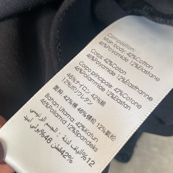 3.1 PHILIPP LIM twist crop top black Size :M - Picture 8 of 9